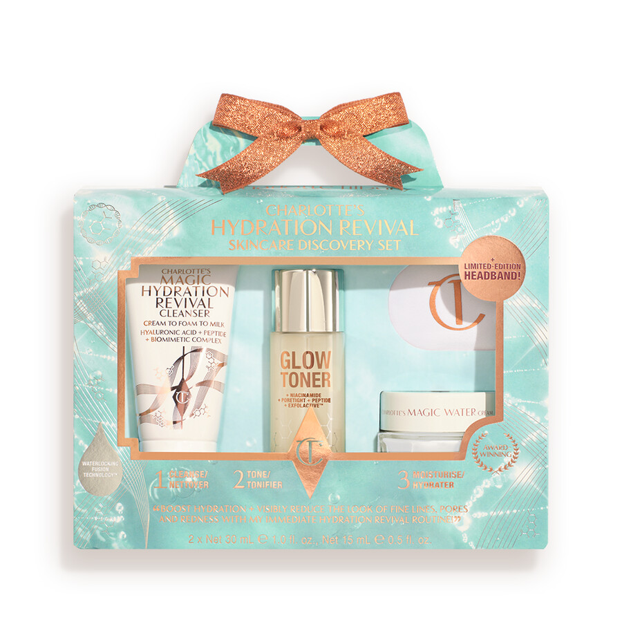 kit scoperta per la cura della pelle hydration revival di charlotte