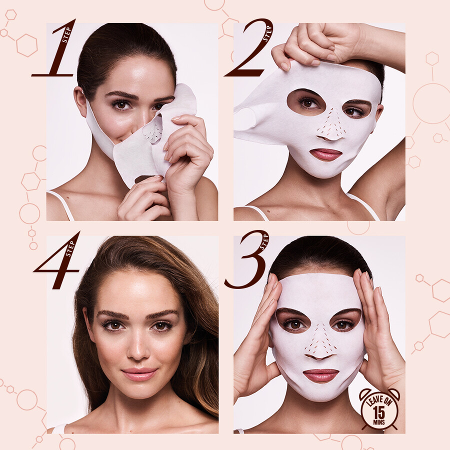 maschera viso magica istantanea - maschera in tessuto secco