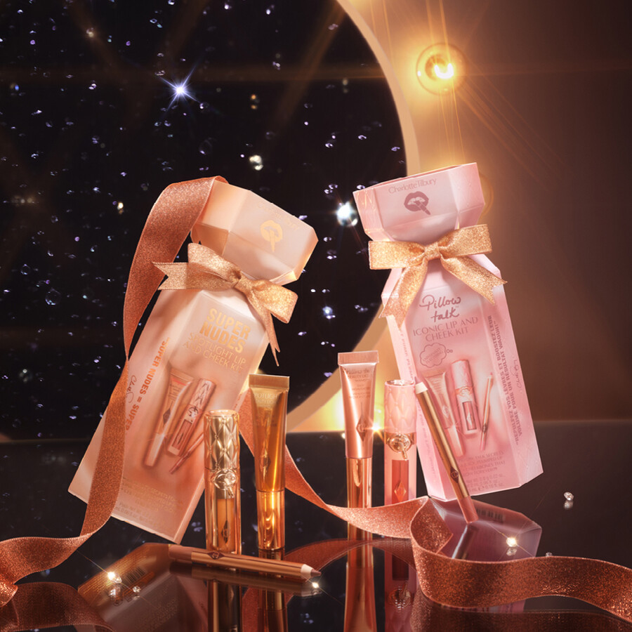 kit super nudes spotlight per labbra e guance