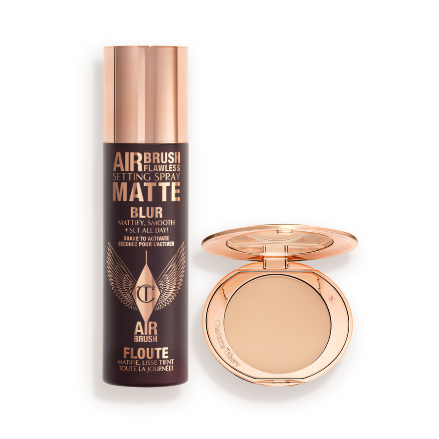 kit per opacizzare sfocare e fissare con airbrush flawless